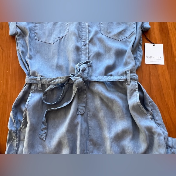 Bella Dahl Patch Pocket Jumpsuit in Mykonos Blue - Picture 9 of 9